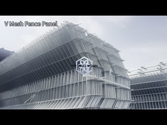 Galvanized Welded Wire Fencing 75*150mm Mesh Hole Untuk Bandara