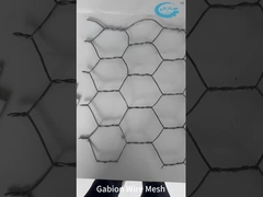 Ketahanan yang sangat baik Kotak Gabion Lapisan Seng Untuk Tembok Pengendalian Banjir