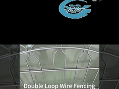 Double Loop Wire Fencing Heavy Duty Security Barrier Dengan Desain Anti Climb