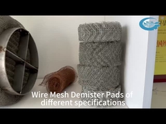 316 SS Wire Mesh Demister Pad Durable Vapor Liquid Separator Untuk Penggunaan Industri