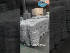 High Carbon Steel Barbed Wire tahan karat Perimeter Perlindungan jangka panjang