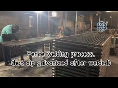 Pengelasan bubuk pagar sementara yang dilas dengan sertifikasi ISO9001 2015