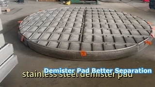 bantalan demister jaring kawat baja tahan karat