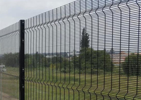 PVC Coated Green Color / Galvanized Steel Fence 358 Security Fencing For Garden 1.8*2.5m