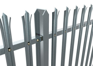 Security Defense Metal Palisade Fencing Anti Vandal For Residential Garden