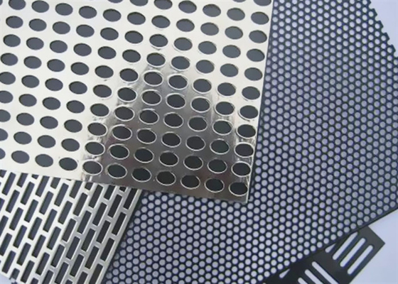 Punched Metal 2mm Perforated Wire Mesh Square / Lubang Heksagonal Speaker Grills 4x8