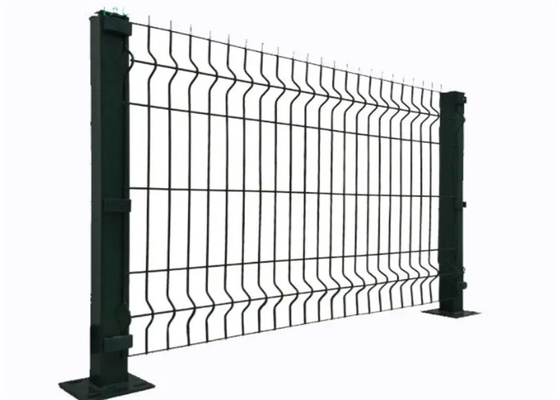 Welded Wire Mesh Triangle Fencing Playground 4.0mm 75*150mm Warna Hijau