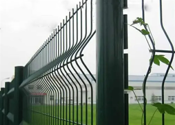Hot Dip Galvanized 3D Curvy Fence untuk Taman Rumah Sekolah atau Taman bermain