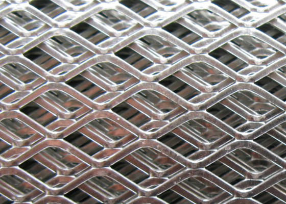 Galvanized Expanded Metal Mesh Diamond Pembukaan 1.188x2.5 Inch