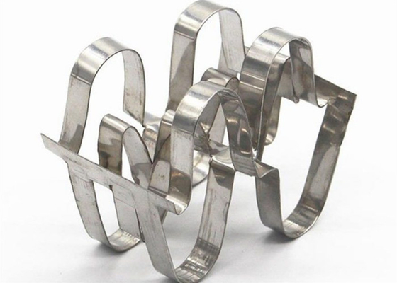 Menara baja tahan karat logam Super Raschig Ring tahan tekanan tinggi