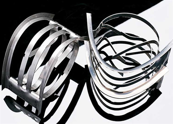 Baja tahan karat 304 Metal Intalox Tower Packing Untuk Industri 50*50*0.7mm