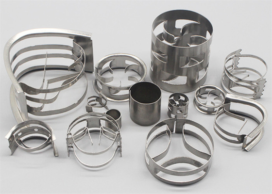 Ss 316 Metal Pall Ring Pengemasan Untuk Penggosokan Gas 38mm*38*0.6mm Iso9001
