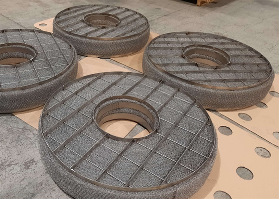 Oem Wire Mesh Demister Pad Pemisahan Gas Cairan Produksi Farmasi