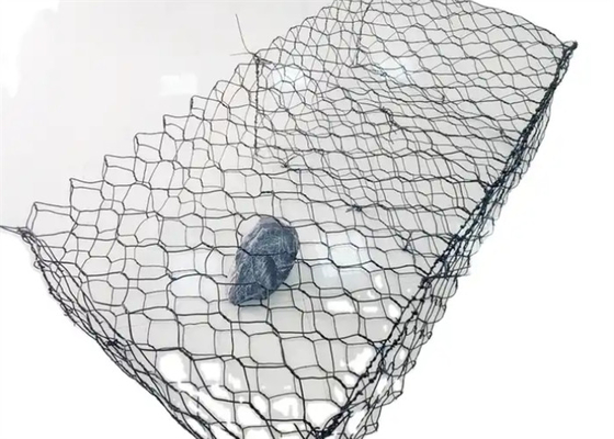 Tinggi Kekuatan 100x120mm Gabion Wire Mesh Baja Karbon Rendah