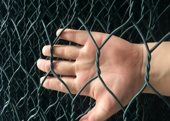 ASTM A974 Sungai Fine Mesh Gabion Baskets 80 X 100 Mm