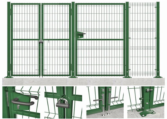 Panel Pagar Segitiga Lapisan PVC 0,83 M Untuk Sekolah / Rumah / Taman / Taman bermain