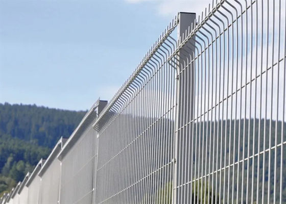 PVC dilapisi hijau 3D melengkung Welded Wire Mesh pagar taman untuk taman bermain