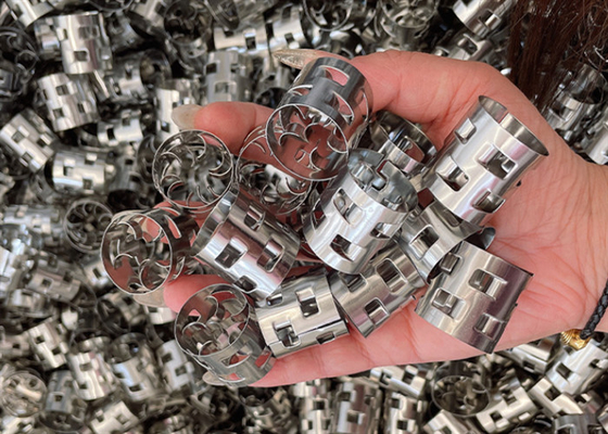 Metal Pall Ring Acak Stainless Steel 316 untuk Pembersihan Gas