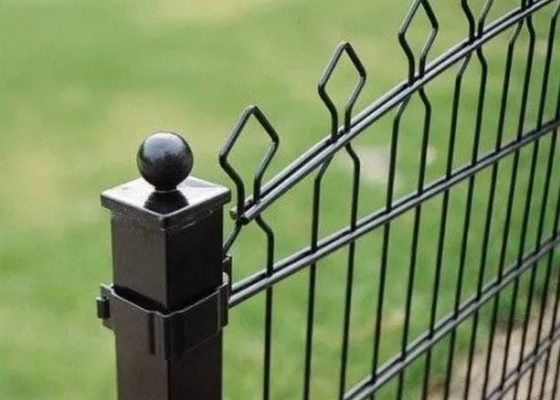 6x7ft Double Loop Wire Fence Dengan Post Untuk Keamanan 2.0*2.5m*4.0mm
