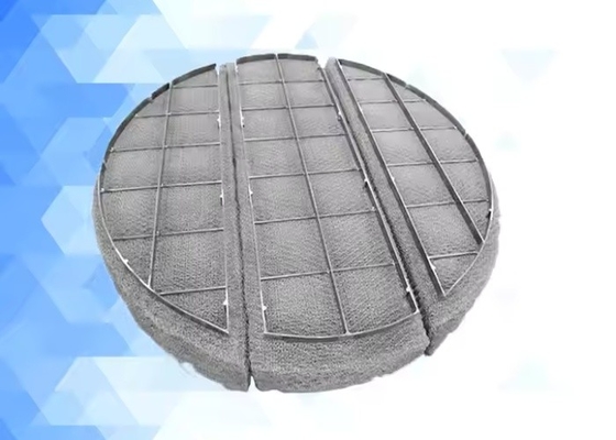 Wire Mesh Demister Pad 304 316 Baja tahan karat untuk pemisahan gas cair