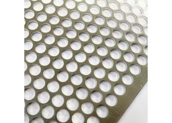 Hot Dip Galvanized Perforated Wire Mesh Baja Karbon Rendah Untuk Konstruksi