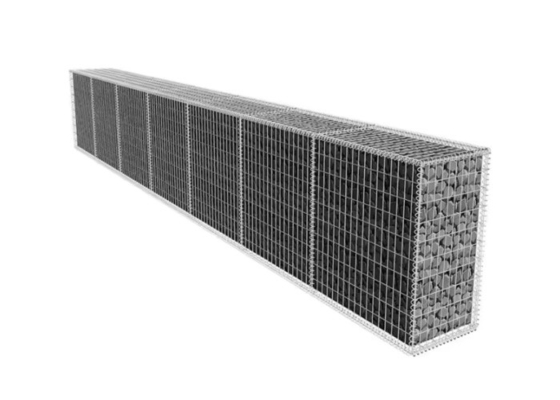 PVC Lapisan / Galvanized Gabion Box Wire Besi Untuk Perlindungan Banjir 80*100mm*2.8mm
