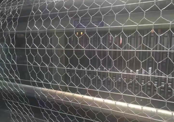 Powder Coated atau Galfan Stone Cage Enforced 5mm Gabion Basket Untuk Pengendalian Banjir 2,5*1*1m