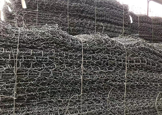 High Zinc Galvanized Gabion Basket Wire Cage Untuk Melindungi Tanah dan Kehilangan Air
