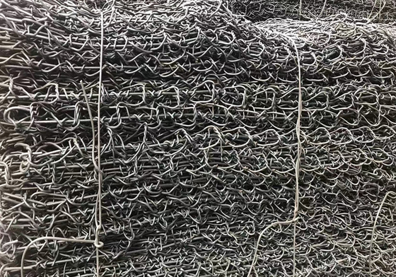 Galvanized Gabion Wire Baskets 60*80mm Untuk Mencegah Patah Batu
