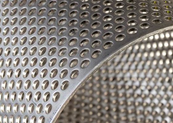 Hot Dip Galvanized Perforated Wire Mesh Lebar 100-2000 mm OEM