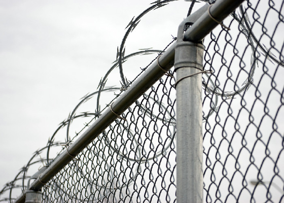Concertina Razor Wire Coil Sharp Blade Design Untuk Pencegahan Penembakan
