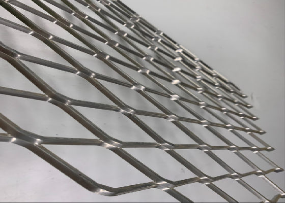 Lubang 7 * 12mm Jaring Kawat Logam yang Diperluas Untuk Jaring Filter Bahan Bakar