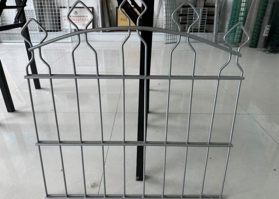 Double Loop Wire Fence 50x200mm Mesh Free Samples Custom Posts untuk Taman Jalan Raya Olahraga