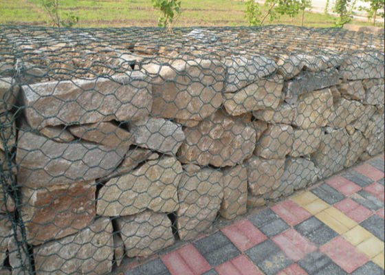 Solusi Teknik Sipil Landscape Double Twisted Hexagonal Gabion Wire Mesh