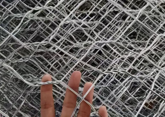 Kasur Gabion Double Twisted High Tensile 4mx1mx1m Untuk Proyek Pertahanan Pesisir Banjir