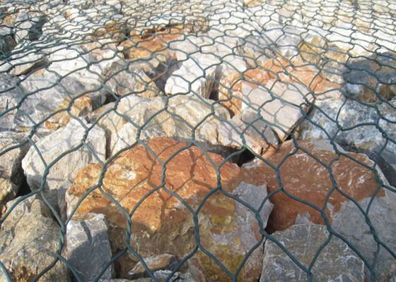 Kawat Gabion Galvanis Celup Panas Untuk Pengendalian Erosi 2m X 1m X 1m
