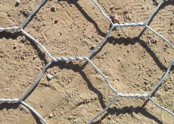 Kawat Gabion PVC / Besi Galvanis Celup Panas Untuk Perlindungan Lereng