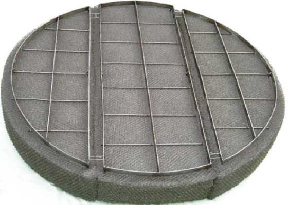 Demister Pad Kawat Jaring Baja Tahan Karat 2-635 Mesh untuk Pemisahan Gas Cairan