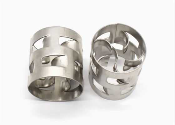 SS316 Metal Random Packing 50mm untuk Scrubbers High Corrosion Resistance