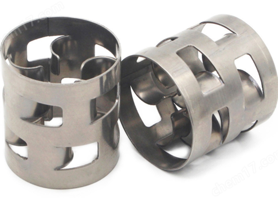 Pall Ring Rustless Steel Metal Pengemasan acak Turun tekanan rendah