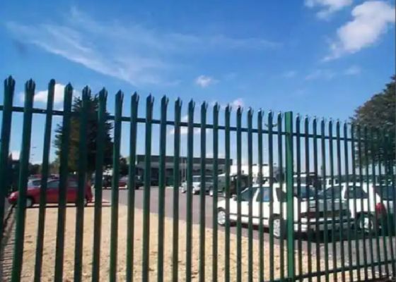 Panel Pagar Keamanan Palisade Galvanis Baja Sistem Modular Ketahanan Tinggi