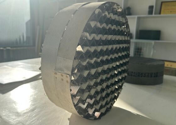 SS304 316L Metal Structured Packing 500Y/700Y untuk distilasi