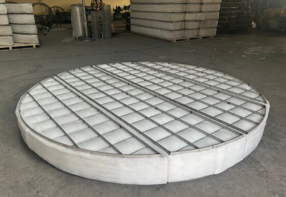 PP Knitted Wire Mesh Demister Pad untuk separator uap-cairan 3000mm