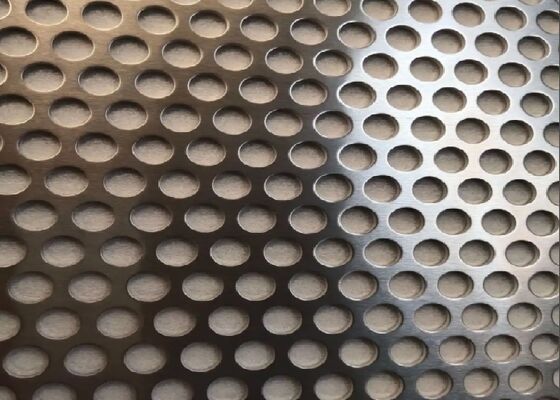 Dekoratif panel kawat bolong perforasi Untuk privasi screening Akustik kandang