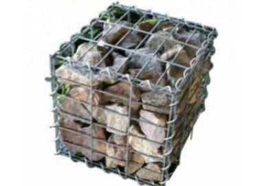 Perak / Hijau Galvanis Gabion Wire Mesh Perawatan Mudah Untuk Unggas