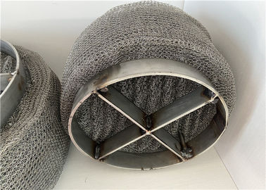 Wire Mesh Demister Pad 304 316 Baja tahan karat untuk pemisahan gas cair