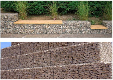2x1x1m Gabion Basket Wire Mesh ASTM A974 Standar Untuk Sungai
