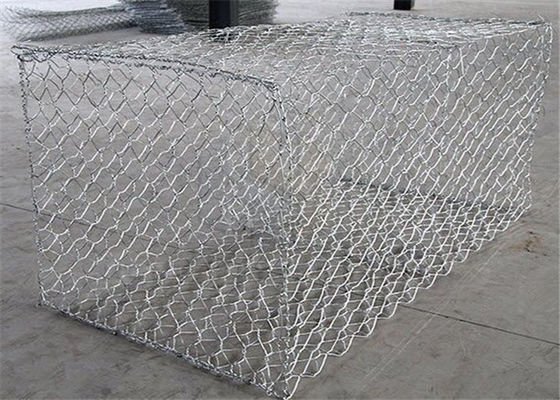 Anti Korosi Dan Penuaan Kotak Gabion / Kandang Batu Gabion Dilas