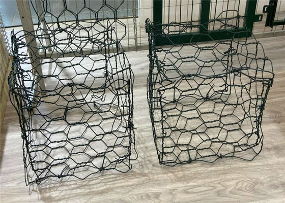 Kawat Karbon Rendah 2.4mm 80x100mm Gabion Wire Mesh Untuk Tepi Sungai