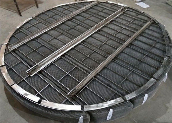 Wire Mesh Demister Pad Untuk Pemisahan Gas Cairan Kimia 168 Kg/m3
